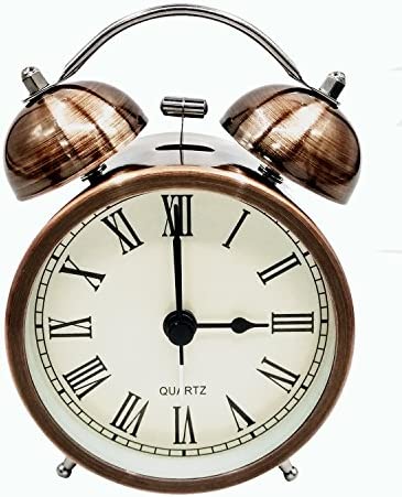 Cooja Vintage Retro Réveil de Voyage Silencieux sans Tic Tac, Analogique Quartz Horloge à Double Cloche avec Alarme Fort, Reveil Matin à Piles pour Enfant Kid Sleep (3 Pouces) Fiche Technique et Prix au Maroc