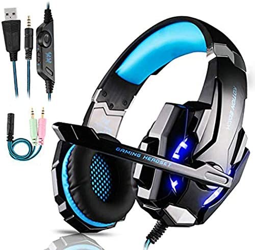 FUNINGEEK Micro Casque Gaming PS4, Casque Gaming Switch avec Micro Anti Bruit Casque Gamer Xbox One Filaire LED Lampe Stéréo Bass Microphone Réglable avec Micro 3.5mm Jack Fiche Technique et Prix au Maroc