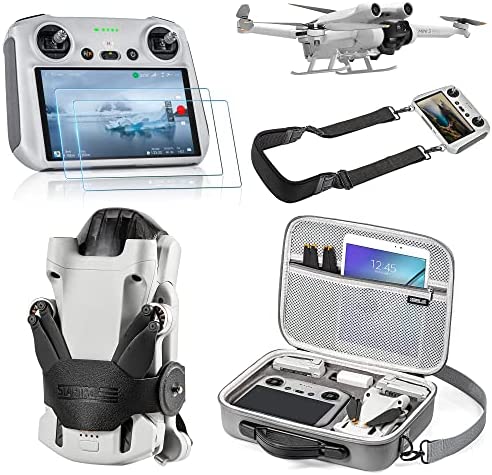STARTRC Accessoire Kits Mini 3 Pro,5 en 1 étui,verre HD,porte-hélice,tour de cou,train d'atterrissage pour DJI Mini 3 Pro Accessoire Fiche Technique et Prix au Maroc