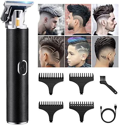 Tondeuse à cheveux,kits de Tondeuse Cheveux Hommes ,tondeuse à barbe avec chargeur USB de type C,tondeuse de précision sans fil,Avec un peigne à 4 dents,Cadeau pour la fête des pères Avis, Fiche Technique et Prix au Maroc