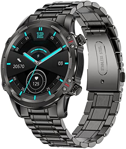 LIGE Montre Connectée Homme avec d'Appel Bluetooth, IP67 Tracker d'activité étanche avec Pression Sanguine fréquence Cardiaque Podomètre Smartwatch pour Android iOS(Noir) Fiche Technique et Prix au Maroc