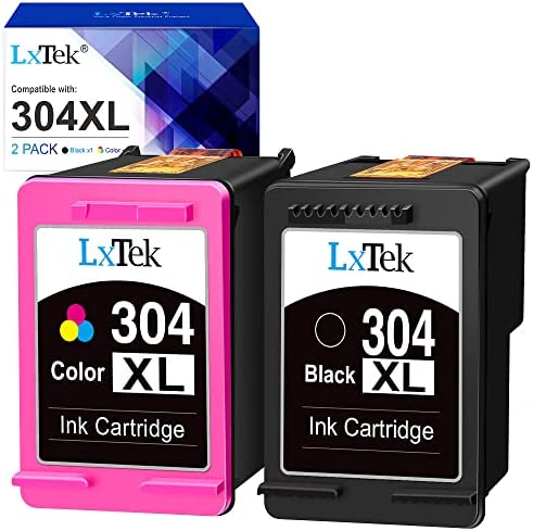 LxTek Remanufacturées Cartouches d'encre Remplacement pour HP 304 304XL pour Envy 5010 5020 5030 5032 Deskjet 2620 2622 2630 2632 2633 2634 3720 3730 3733 3735 3750 3760 (Noir Couleur, 2-Pack) Fiche Technique et Prix au Maroc