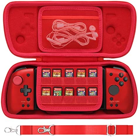 Aenllosi Housse Coque Sac Boîtier pour Hori Nintendo Switch Split Pad Pro/Hori Split Pad Compact Controller Nintendo Manette Switch Split Pad Pro Case（Only Case Housse） (Rouge) Fiche Technique et Prix au Maroc