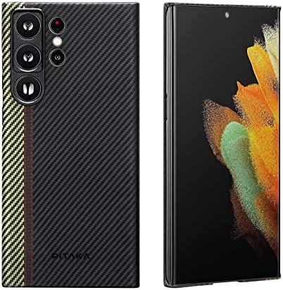 pitaka Coque Magnétique pour Samsung Galaxy S23 Ultra Housse Ultrafine en Fibre Aramide 600D Compatible avec Les Accessoires Magsafe de avec Toucher Confortable [MagEZ Case 3] Ouverture Fiche Technique et Prix au Maroc