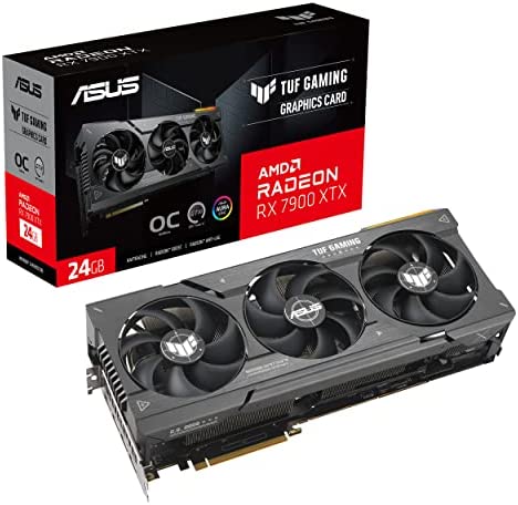 ASUS TUF Gaming AMD Radeon RX 7900 XTX OC Edition GDDR6 Carte Graphique de Jeu 24 Go (PCIe 4.0, 24 Go de mémoire GDDR6, 1 HDMI 2.1, 3 Ports DisplayPort 2.1, GPU Tweak III, TUF-RX7900XTX-O24G-GAMING) Fiche Technique et Prix au Maroc