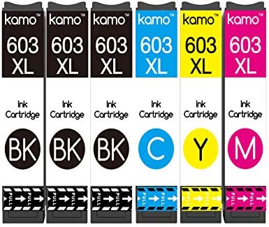 Kamo 603 XL Multipack Compatible avec Epson 603 603XL Cartouche d'encre, pour Epson Expression Home XP-4150 XP-2150 XP-3100 XP-4100, Workforce WF-2810 WF-2835 WF-2850 WF-2810DWF WF-2835DWF WF-2850DWF Fiche Technique et Prix au Maroc