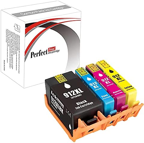 PerfectPrint Cartouche d'encre pour imprimante HP OfficeJet 8010 8012 8012e 8013 8014 8014e 8015 8015e 8017 8020 8022 8022e 8023 8024 8024e 8025 8025 91E XXL (B, C, M, Y, 4-paquet) Fiche Technique et Prix au Maroc