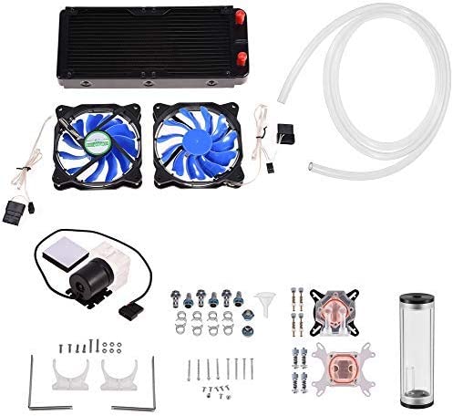 Garsent Watercooling 240mm Watercooling Custom Kit Refroidisseur CPU/GPU Bloc Pompe Réservoir LED Dissipateur de Chaleur Système de Refroidissement pour AMD/Intel/NV Fiche Technique et Prix au Maroc