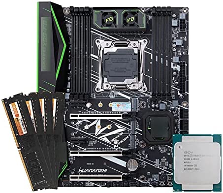 lilili Carte mère Carte mère combinée Fit for à la Carte mère HUANANZHI X99 F8 X99 avec Intel XEON E5 2678 V3 avec 4 * 8G DDR4 Kit de mémoire combinée Non ECC NVME SATA USBOrdinateur Carte mère Fiche Technique et Prix au Maroc