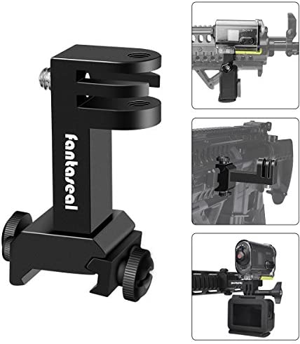 Haute Précision En Alliage D'aluminium Universel 2en1 Camera Sport Gun Arbalete Support Latéral Rail Picatinny Asap Mount Adaptateur pour Pistolet Airsoft Chasse Paintball Vlog pour GoPro Hero 10 Sony Fiche Technique et Prix au Maroc
