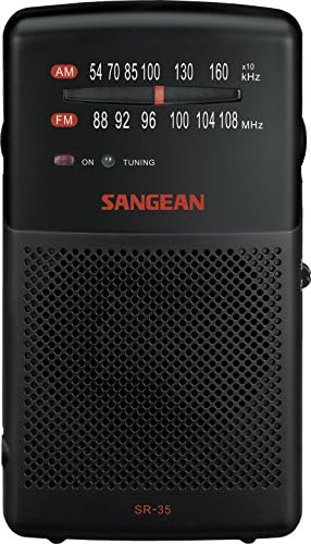 Sangean SR-35 Radio Portable compacte avec Haut Parleur intégré Noir Fiche Technique et Prix au Maroc