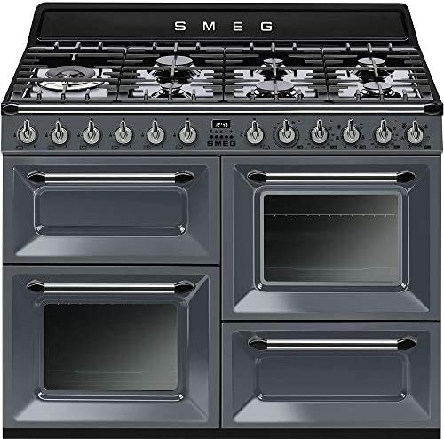 Piano de cuisson Smeg TR4110GR - Gris Ardoise - Classe énergétique A / Plaque Gaz / Four Electrique Multifonction - Vapor Clean - Porte tempérée Avis, Fiche Technique et Prix au Maroc