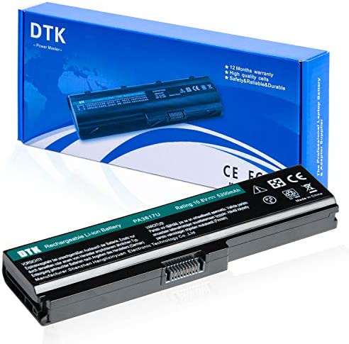 DTK Batterie Ordinateur Portable pour Toshiba Pa3817u-1brs PA3818U-1BRS Pa3819u-1brs Satellite C600 L640 L650 L650d L655 L700 L745 L755d M640 M645 P745 P755 Series Ordinateur Portable [10.8v 5200mAh] Fiche Technique et Prix au Maroc