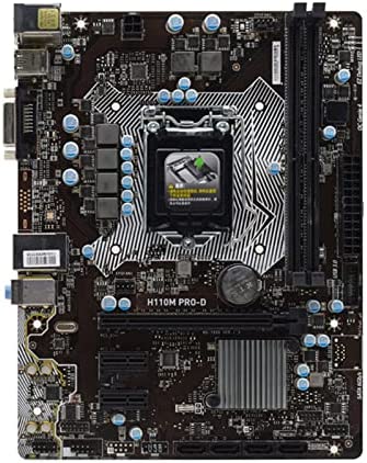 WEPL Carte mère Fit for MSI H110M Pro-D Cartes mères de Bureau LGA 1151 DDR4 for Core 6/7 CPUs PCI-E 3.0 USB3.0 SATA3 Micro ATX Placa-mãe Fiche Technique et Prix au Maroc