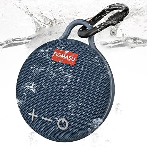 Enceinte Bluetooth Portable, Mini Haut-Parleurs étanches, 24 Heures de Lecture, sans Fil Couplage, Basses Améliorées, Bluetooth Haut-Parleur avec Microphone pour Douche, Les de, Plein Air, Bleu Fiche Technique et Prix au Maroc