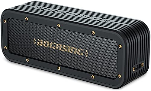 BOGASING Enceinte Bluetooth M4 Puissante 40W sans Fil Portable stéréo Étanche IPX7 Haut-Parleur aux Basses Renforcées, Trois EQ, Microphone intégré, AUX, TF Carte, pour Les Voyages Extérieur Fêtes Fiche Technique et Prix au Maroc