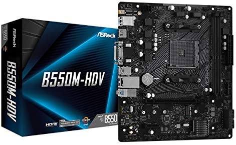 Asrock B550M-HDV AMD B550 Emplacement AM4 Micro ATX Fiche Technique et Prix au Maroc
