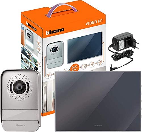BTicino 317013 Kit d'interphone vidéo 2 Fils monofamilial, conçu pour jumelé, avec Place extérieure, écran 7 Pouces Couleur et Finition Miroir, Compatible avec caméra IP 391441 Avis, Fiche Technique et Prix au Maroc