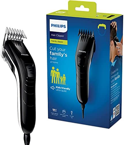 Philips QC5115/15 Tondeuse à Cheveux, 11 Réglages de Longueur, Lames en Inox, Fonctionnement sur Secteur, Multicolore Avis, Fiche Technique et Prix au Maroc