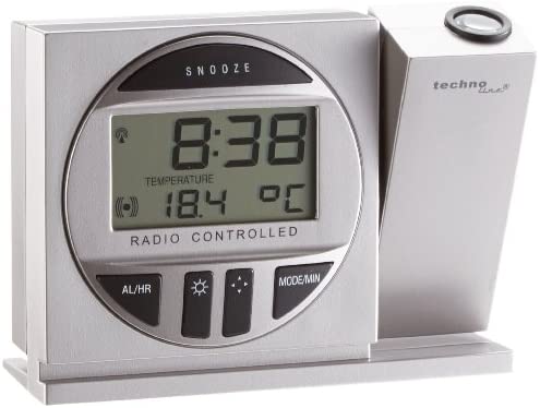 Technoline Réveil par projection, 123 x 36 x 91 mm Fiche Technique et Prix au Maroc