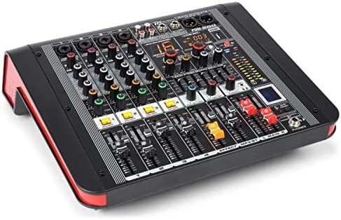 Power Dynamics PDM-M404A Table de mixage amplifiée 4 canaux - 2 x 200 W RMS, USB, Récepteur Bluetooth, 4 entrées micro/ligne, Egaliseur 7 bandes, Idéal pour studio ou concert live Fiche Technique et Prix au Maroc
