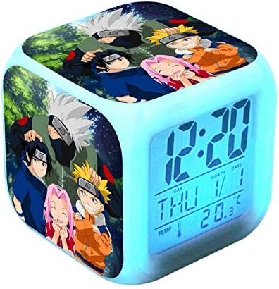 Baobaoshop Enfants Réveil Numérique Réveil Naruto LED Réveil Réveil Lumière Horloge Horloge Horloge Réveil Fiche Technique et Prix au Maroc