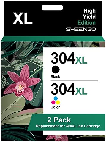 304XL Cartouches d'encre Compatible pour HP 304 304 XL pour Envy 5010 5020 5030 5032 Deskjet 2620 2622 2630 2632 2634 3720 3730 3733 3735 3750 3760 (1 Noir,1 Tri-Colore)Avis,  Fiche Technique et Prix au Maroc
