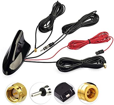 Eightwood Antenne Voiture Antenne Dab Autoradio Dab Splitter Antenne AM/FM DIN SMA GPS Toit Amplificateur Signal Car Shark Fin Antenne Adaptateur SMB Prise avec Câble RG174 500cm Fiche Technique et Prix au Maroc