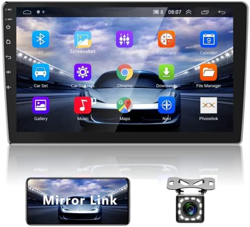 Podofo Autoradio Android 2 Din 10.1 Pouces avec GPS Bluetooth Main Libre Camera De Recul Poste Radio Voiture Autoradios Double Din Car Audio Écran Tactile BT/USB/WiFi/Mirror Link/GPS/FM Fiche Technique et Prix au Maroc