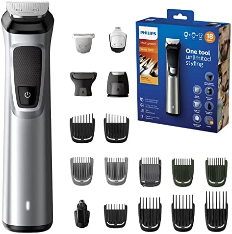 Philips MG7770/15 Tondeuse Multistyle 18-en-1 Visage, Cheveux et Corps, Technologie DualCut, 5h d'Autonomie, 100% Etanche Avis, Fiche Technique et Prix au Maroc