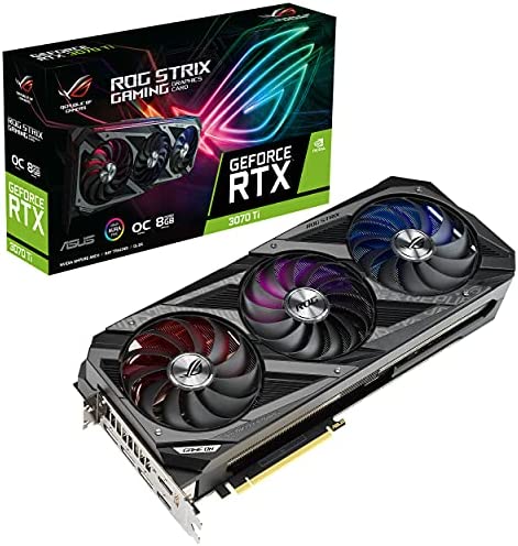 ASUS Conception tampon ROG Strix GeForce RTX 3070 Ti 8 Go GDDR6X avec performances thermiques de pointe, 90YV0GW0-M0NA00 Fiche Technique et Prix au Maroc