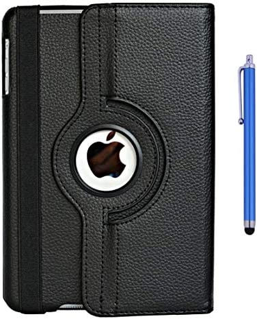 flyorigin Housse Etui Smart Cover pour Tablette iPad Mini 3/2 /1,en PU Cuir,Fait automatiquement Passer en Mode Veille et Sortir du Mode Veille Votre,Rotatif 360 Degre+Stylet Gratuit Fiche Technique et Prix au Maroc