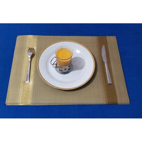 6 Pcs Sets de Table Anti-Glissant en PVC Napperon Lavables
 Fiche Technique et Prix au Maroc