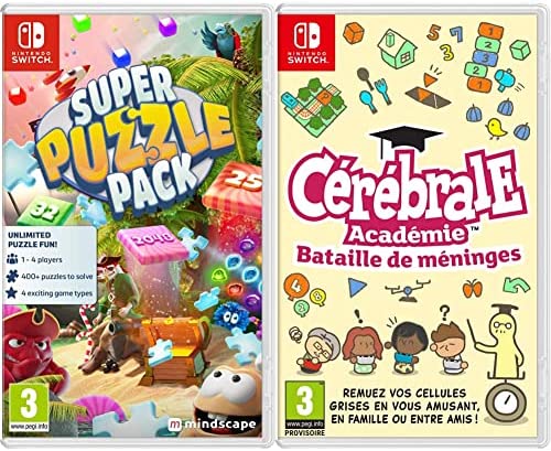 Super Puzzle Pack (Nintendo Switch) & Cérébrale Académie : Bataille de Méninges (Nintendo Switch) Fiche Technique et Prix au Maroc