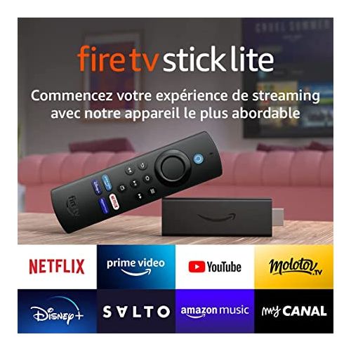 Amazon Fire TV Stick Lite avec télécommande vocale Alexa 2022
 Fiche Technique et Prix au Maroc