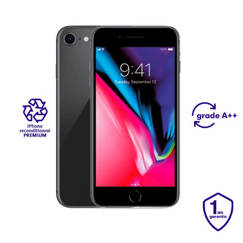 Apple iPhone 8 - 2GB RAM + 256GB ROM - Space gray - Reconditionné Premium
 Fiche Technique et Prix au Maroc
