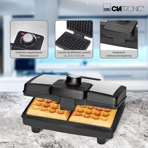 Clatronic presse a gaufre 800w
 Fiche Technique et Prix au Maroc