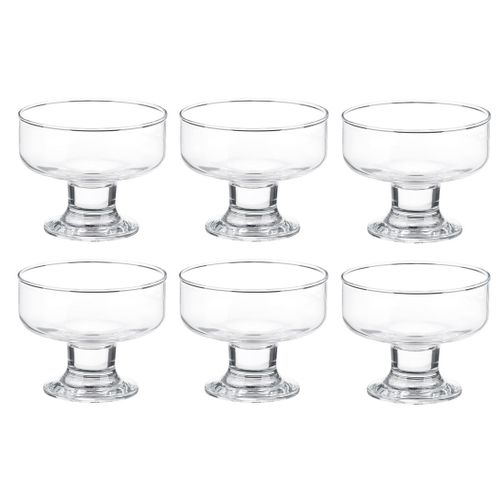 Coupes à glace // Ensemble de 6 bols pour ice crème, salades et Fuits - Capacité 260mL
 Fiche Technique et Prix au Maroc