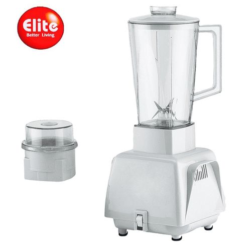 Elite Blender 2 en 1 de 550W + Bol en Plastique de 1.25 Litres + Moulin Hachoir - Mixeur avec Moulin
 Fiche Technique et Prix au Maroc