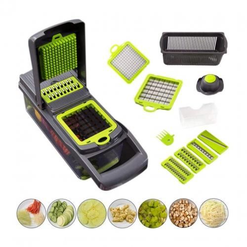 Ensemble de trancheuse Mandoline réglable de de légumes et de fruits 7 en 1
 Fiche Technique et Prix au Maroc