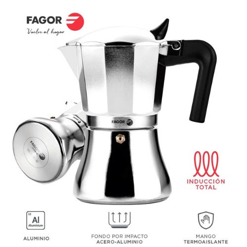 Fagor CUPY cafétière italienne 12 tasses 600 ml en inox pour Expresso Café filtre
 Fiche Technique et Prix au Maroc