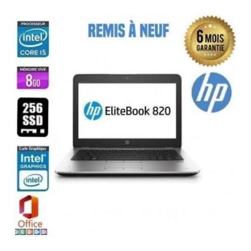 Hp Pc Portable Elitebook 820 G3 i5 6éme génération 8go Ram 256go SSD (Remis à neuf)
 Fiche Technique et Prix au Maroc