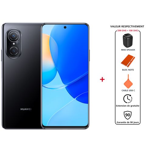 Huawei nova 9 SE 8GB+128GB Midnight Black + GIFT HUAWEI PACKAGE
 Fiche Technique et Prix au Maroc