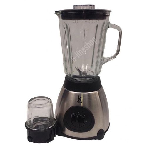 Kenz Blender - 1,5L Glass Jar Avec Moulin à épice Bol En Verre
 Fiche Technique et Prix au Maroc