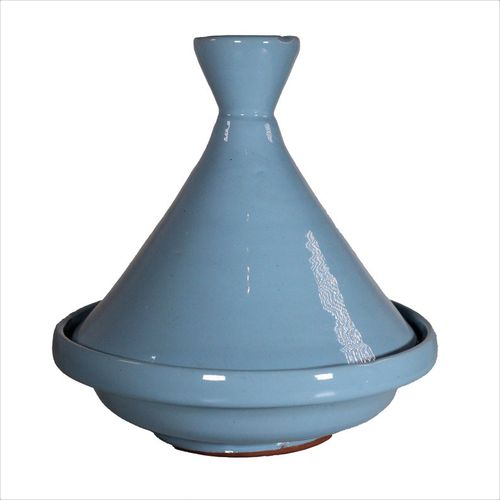 Ornement décoratif Petit Tajine Terre blue clair
 Fiche Technique et Prix au Maroc
