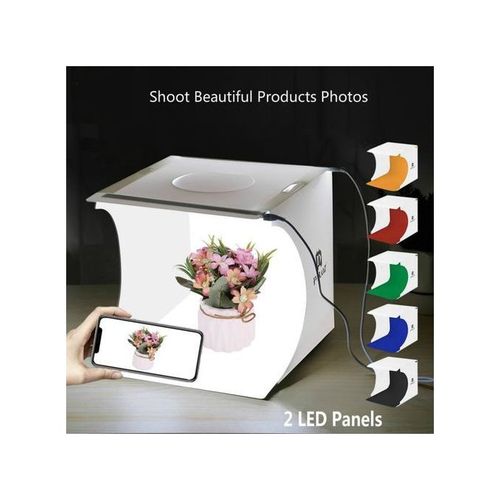 Puluz 1LED panneaux Lightbox boîte à lumière Mini Photo Studio boîte 1100LM photographie lumière Studio
 Fiche Technique et Prix au Maroc