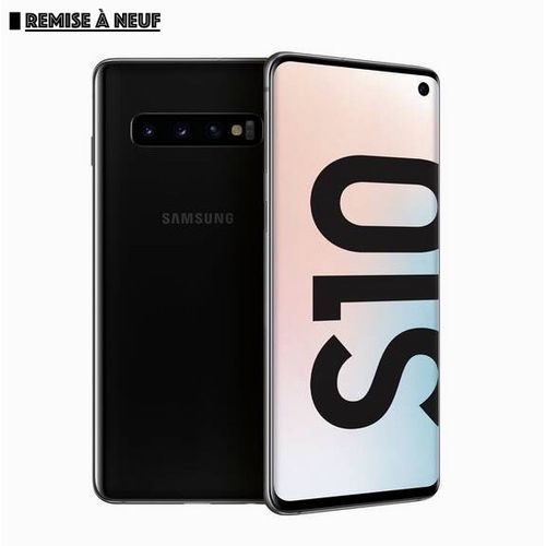 Samsung Galaxy S10 - écran 6.1''- Noir ( 128Go, 8Go ) / Remise à neuf
 Fiche Technique et Prix au Maroc