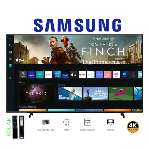 Samsung TV 55" Smart 4K UHD - 55BU80 Série 8 - Télécommande solaire - Assistant vocal
 Fiche Technique et Prix au Maroc