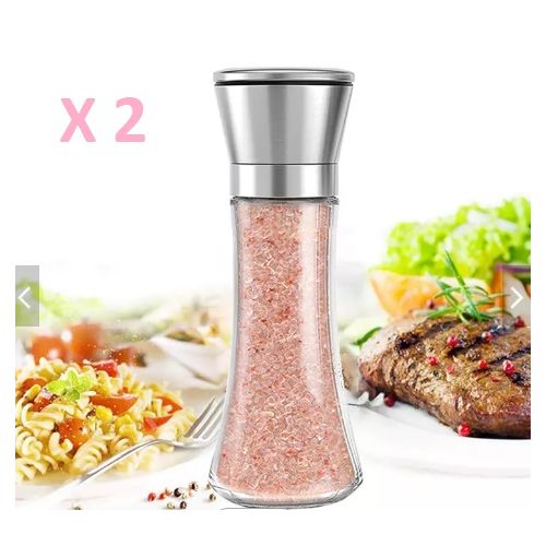 Set X2  Moulins a Poivre et Sel Réutilisable En inox
 Fiche Technique et Prix au Maroc