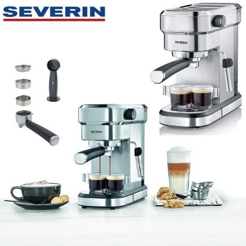 Severin cafetière automatique en acier inoxydable machine à café avec café moulu 15 bar de pression original d'Allemagne
 Fiche Technique et Prix au Maroc